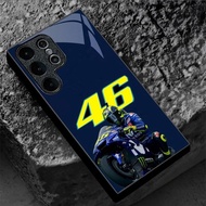 Rossi 46 style (1) design Phone Case Glass for Samsung Galaxy S20 S21 S22 S23 S24 S25 Ultra Plus S23