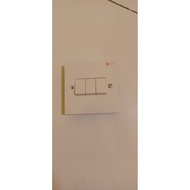 Honeywell MK electric 3 gang 1 way 10A Rocker Switch