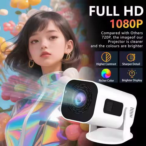 4k Projector Android 11 HD 1080P Support Protable Projector 350 ANSI LED Mini Projectors Auto Focus 