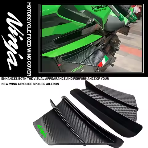 Motorcycle Winglet Aerodynamic Wing Kit Spoiler For Kawasaki Ninja 650 400 300 250 H2R ZX-14R ZX-10R