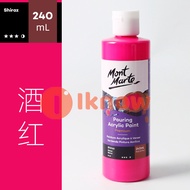 MONT MARTE Premium Pouring Acrylic Paint 240ML Fluid Acrylic Paint Black White