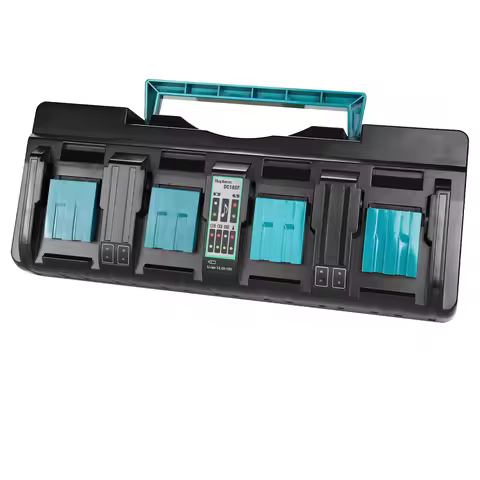 Battery Charger DC18SF 18V 4-port for Makita 14.4V-18V battery BL1850 DC18RD DC18RC