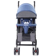 嬰兒車 Stroller嬰兒推車兒童輕便可坐躺避震折疊0-3歲小孩手推童車【藍色】#H099034222