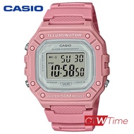 Casio Digital นาฬิกาข้อมือสายเรซิ่น รุ่น W-218HC