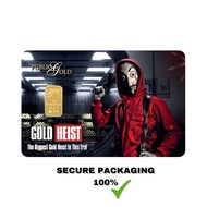 Public Gold Bullion Bar 1g (Au 999.9) - Gold Heist
