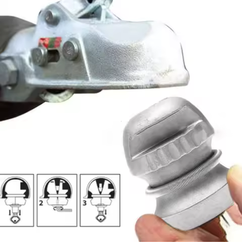 Insertable Coupling Lock Hitch Ball Lock Tow Caravans Anti Theft Device Universal Trailer Hitch 50mm