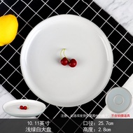 Creative Japanese Style Large Ceramic Plate 10 Inch Dinner Plate Western Style Fruit Plate Hand-Pain