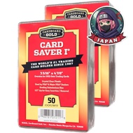 Cardboard Gold Card Saver 1 - Semi-Rigid Card Holders for Submitting Cards to PSA/BGS Grading - Pack