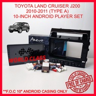 TOYOTA LAND CRUISER J200 2010-2011 (TYPE A) 10" SOUNDSTREAM ANDROID PLAYER FULL HD SCREEN(F.O.C ANDR