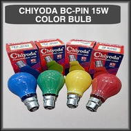 CHIYODA B22 BC-Pin 15W Color Bulb 240V Dimmable Bulb Chiyoda Green Bulb Red Bulb Yellow Bulb Blue Bu