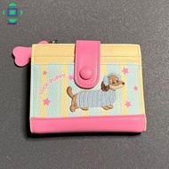 Cartoon Dutch Dog Short Wallet - Bright Color Dopamine Style