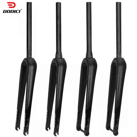 DODICI Gravel Fork 27.5er Straight / Tapered Tube,Carbon Fiber Road Bicycle Gravel Front Fork 700C*5