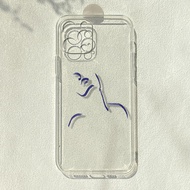 Line Art Suitable for Apple 13/14 Huawei p50 Xiaomi 11OPPO Glory vivos7 OnePlus 9r Phone Case