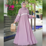 Fazza Dress Set Hijab Ceruty / Gamis Syar'i Remaja / Gamis Syar'i / Baju Muslim / Fashion Hijab Musl