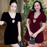 Big Size Velvet Dress 50-90KG Se.xy, Slim, Chic for Work, Party, Going Out - D282 - U Xinh Store (V 