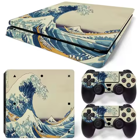 Console Skin for PS4 Slim Full Protective Vinyl Decal for PS4 Slim Game Accessories Sticker Wrap Cov