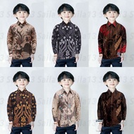 KEMEJA CODE G59R BOYS' BATIK SHIRT LONG SLEEVED CHILDREN'S BATIK SHIRT AGE 413 YEARS