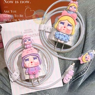 Shipped From Thailand Charging Cable Case CRYBABY Protection Set For iPhone Charger 18w/20w/35W Cute