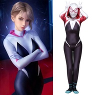 Child Adult Spider Gwen Cosplay Costume Marvel Superhero Anime Into The Spider Verse Spider Gwen Sta