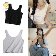 LONNGUVO Strap Vest, Sleeveless Knitted Outerwear Vest, Outerwear Breathable Short top Summer