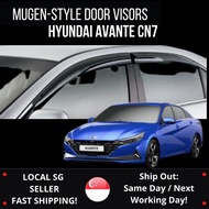 Hyundai Avante CN7 Window Door Visors Mugen Style