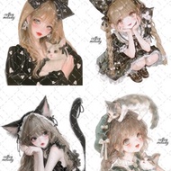 【期間限定】 世界貓日套組 / compact set / 20款各3張 / 2款特典 / cotton melody / 【附特典】