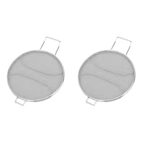 ABUI-2X Splatter Screen For Ninja Foodi IG651 IG600 IG601 Stainless Steel Mesh Guard Oil Splash Cove