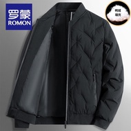JY-JD Romon Jacket down Jacket Men's Winter Menswear New Baseball Collar Jacket Cardigan Duck down Warm Thick Casual Jac