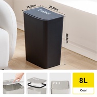 Citylife 8L/12L Rubbish Bin Slim Gap Trash Can Waste Bin Dustbin Trash Bin for Bathroom/Toilet/Kitch