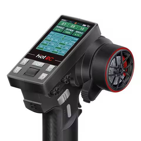 HotRC-Remote Control CT-10B 10-Channels, 2.4GHz Transmitter Controller for Climbing, Drifting Vehicl