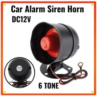 Car Alarm Siren Horn Super Loud 12V Alarm System Kereta Alarm 6 Tone