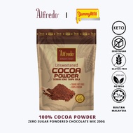 ALFREDO Zero Sugar Cocoa Powder [HALAL] Koko Tanpa Gula 无糖巧克力可可粉