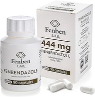 Fenbendazol 444mg, Purity &gt;99%, by Fenben Lab, Certified Third-Party Laboratory Tested, Analysis Report Included, 90 Caps