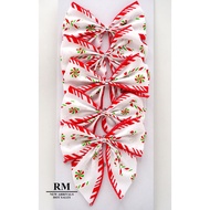 BW602-14 Christmas Red Green Lollipop Bow