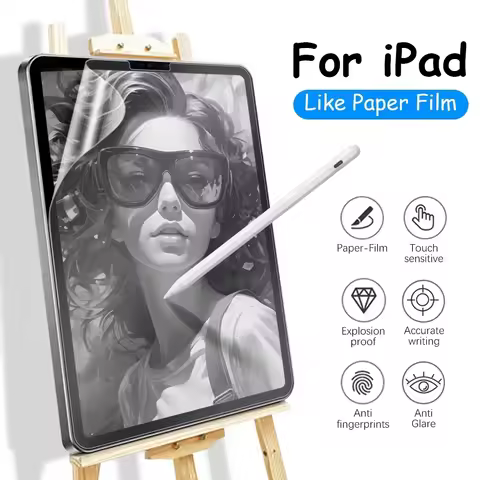 Paper Film Screen Protector For iPad Air 13 11 M5 M4 Pro 12.9 9.7 Gen 7th 6th 8th 9th Pro 11 Mini 6 
