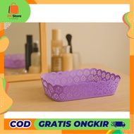 EK Contents 3 pcs make up storage aesthetic container/ large multi-purpose basket/ stronge box patte