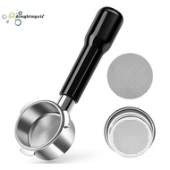 54mm Bottomless Portafilter, Espresso Bottomless Portafilter with Puck Screen and Stainless Steel Fi