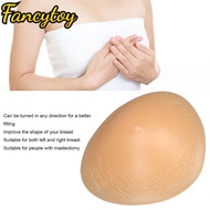 [Fancytoy] Bra Pad Inserts Soft Silicone Triangular Shaped Concave Bottom Prosthetic Breast For Post Mastectomy