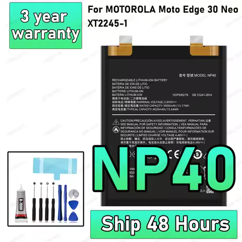 New High Quality NP40 Battery For MOTOROLA MOTO EDGE 30 Neo/edge 30 neo/XT2245-1 Replacement Battery