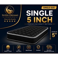 TILAM SINGLE 5 INCH FOAM HIGH DENSITY MATTRESS