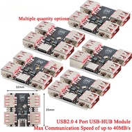 3-10Pcs USBHUB USB2.0 4-port Controller Expansion Module USB 2.0 to 4 Channel Way Splitter USB-HUB T