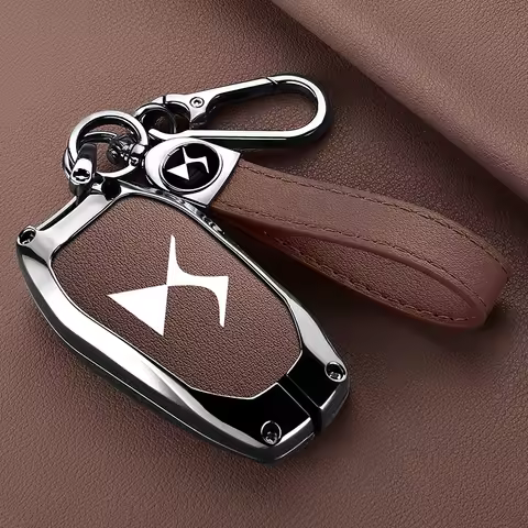 Car Key Case Cover Zinc Alloy Protection Shell Keychain Pendant For DS DS3 DS7 DS5 DS6 DS9 New Energ