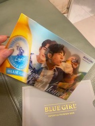 Blue girl Edan Jeffrey 呂爵安 3D post card