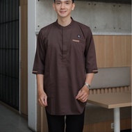 CLOTHES 3/4 HDN ABATI MAHOGANY TOYOBO PREMIUM KURTAkoko - COOL, QUALITY
