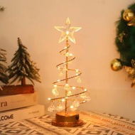 森之部落 - LED水晶聖誕樹小夜燈檯燈（暖白色）
