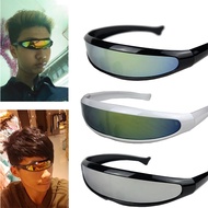 Novelty Futuristic Mirrored Sunglasses Alien Glasses
