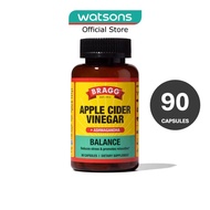 BRAGG Balance Apple Cider Vinegar + Ashwagandha Dietary Supplement Capsule 90s