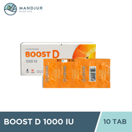 Boost D 1000 IU 10 Tablet - Vitamin D 1000 IU Jaga Imunitas Tubuh
