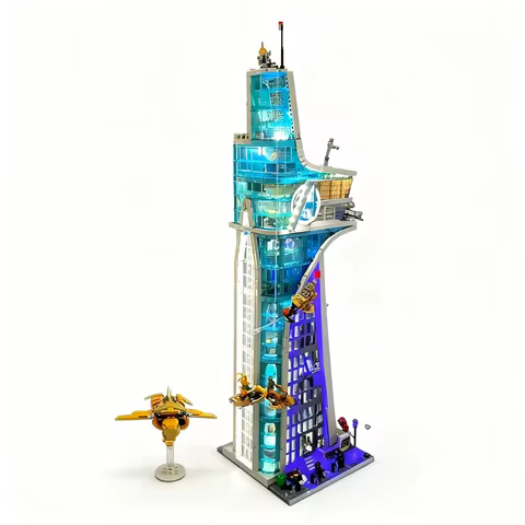 Remote Control RC LED Light Kit For Lego 76269 Tower Battle Light UP Your Building Blocks (Only LED 