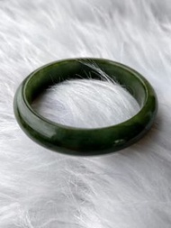 #1030圈口51.2老油青手鐲天然緬甸翡翠A玉